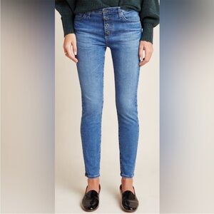 AG Jeans for Anthropology The Stevie Ankle Button Up Jeans